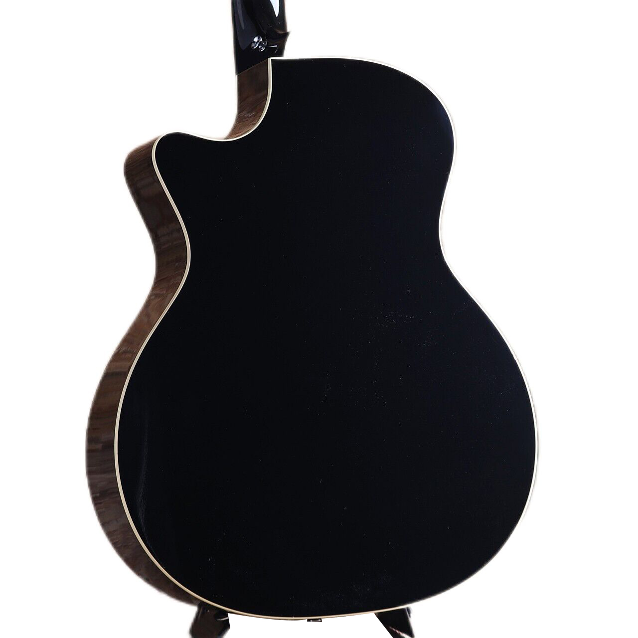 Guitare électrique acoustique Sapele en épicéa noir CTM GPCE