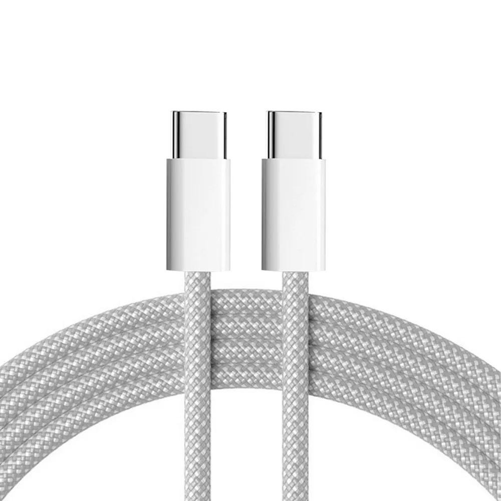 1m 2m 3m 60w tecido náilon 3a tipo c para tipo c pd cabo usb c C-C cabos para samsung s20 s22 s23 xiaomi huawe telefone