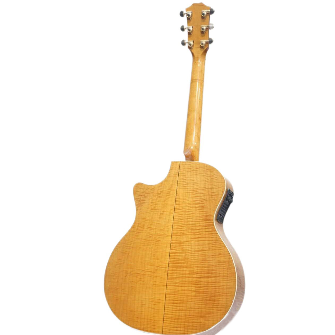 614ce '02 Série 600 Guitare électrique acoustique à grain de bois naturel