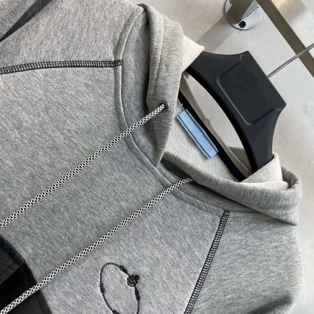 Pra da kvinnors två stycke uppsättningar byxor casual kostym designer set jacka päls för kvinnor långärmare jacka cool tjej streetwear lyx designer kvinna jacka