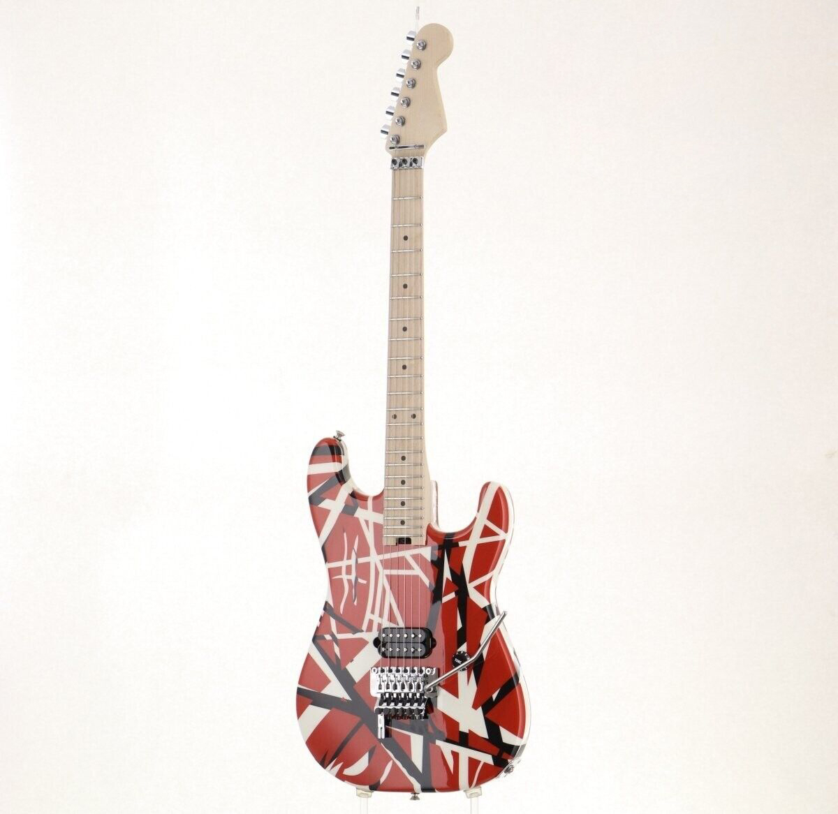 سلسلة Stripe Red With Black Stripes Basswood Electric Guitar