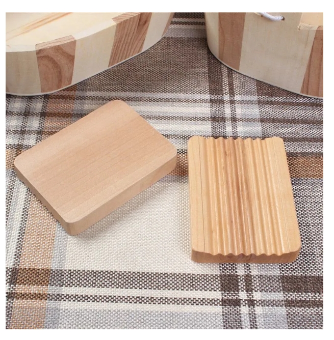 Wooden Natural Bamboo Soap Dishes Tray Holder Storages Soaps Rack Plate Boxs Container Portable Bathroom Soap Dish Storage Boxs