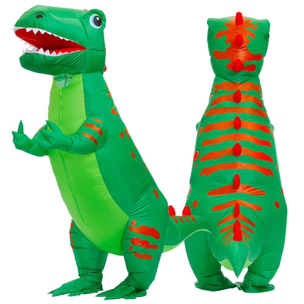 Costume cosplay adulti di dinosauro Iatable Divertente carnevale Costumi feste di Halloween Vestito T Rex Gioco di ruolo Disfraces