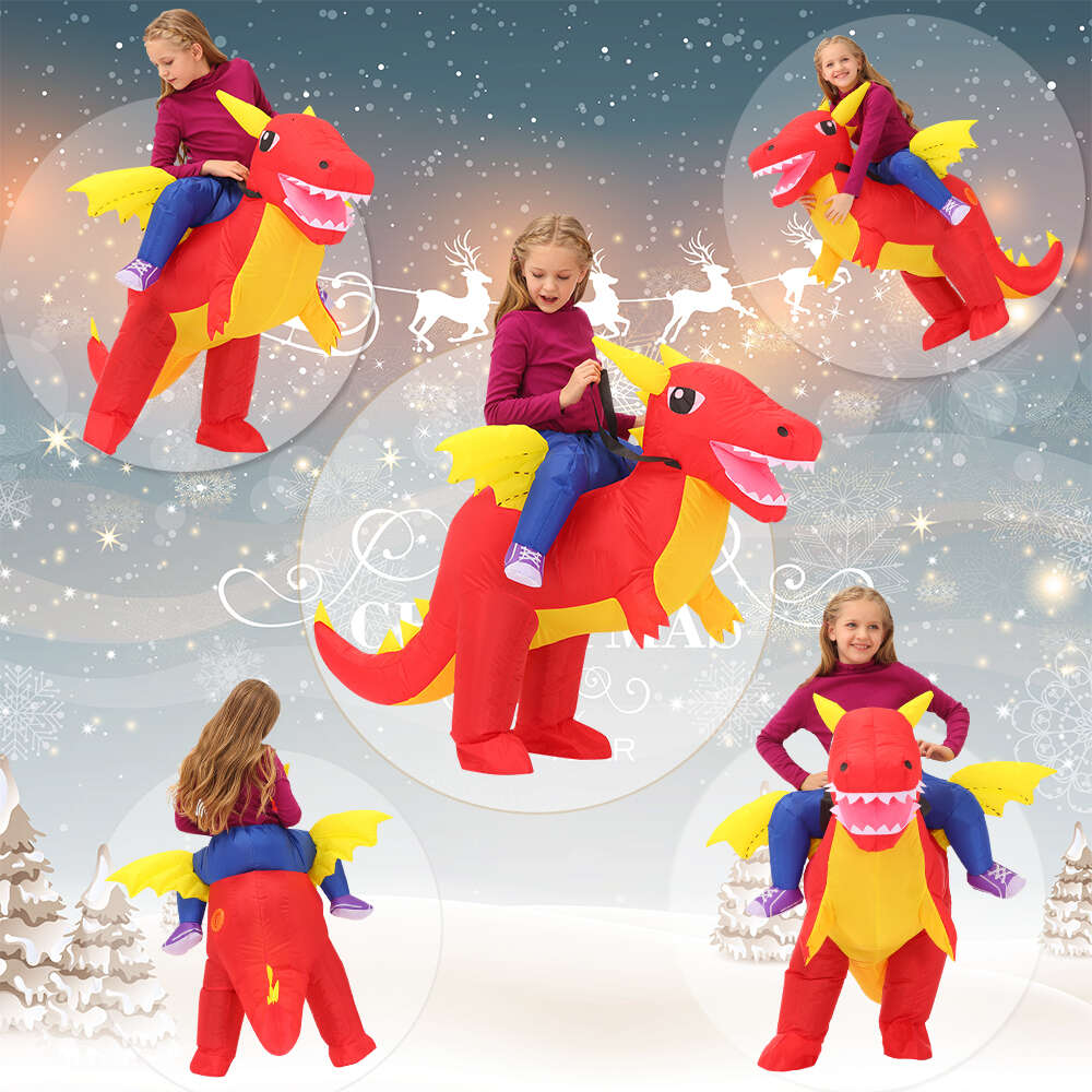 Cosplay enfants Iatable dinosaure Costumes Anime Halloween Cosplay Costume ptérodactyle Triceratops Disfraz Pourim Costume cadeaux d'anniversaire