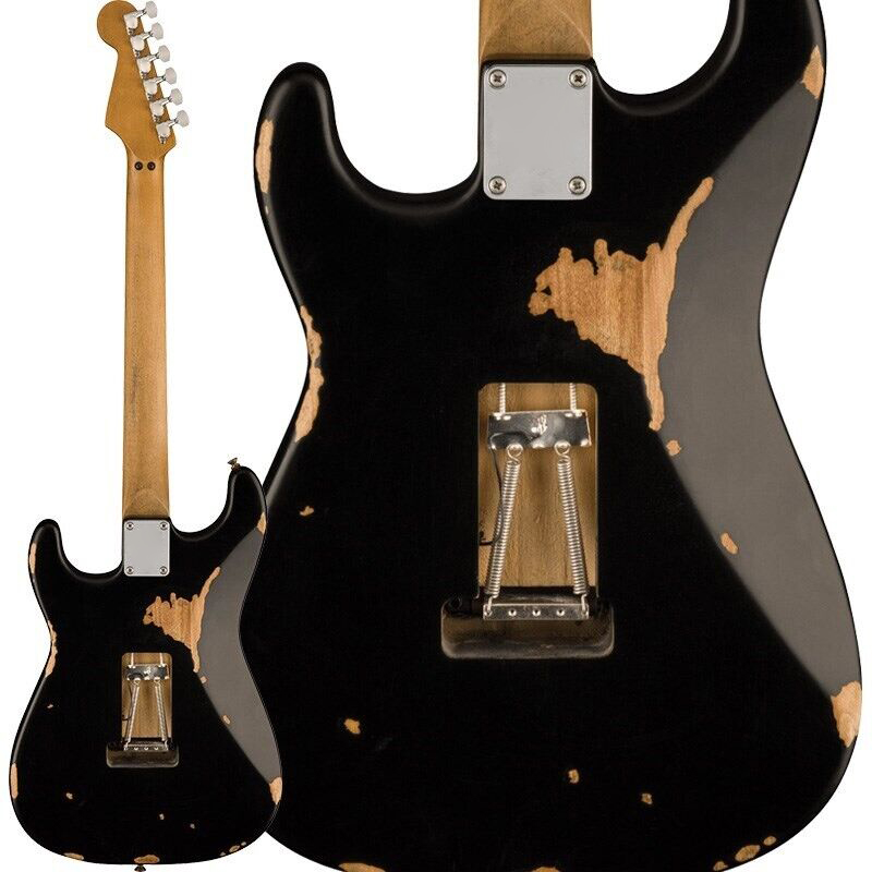 Seria Frankenstein Relic Black Maple Electric Guitar