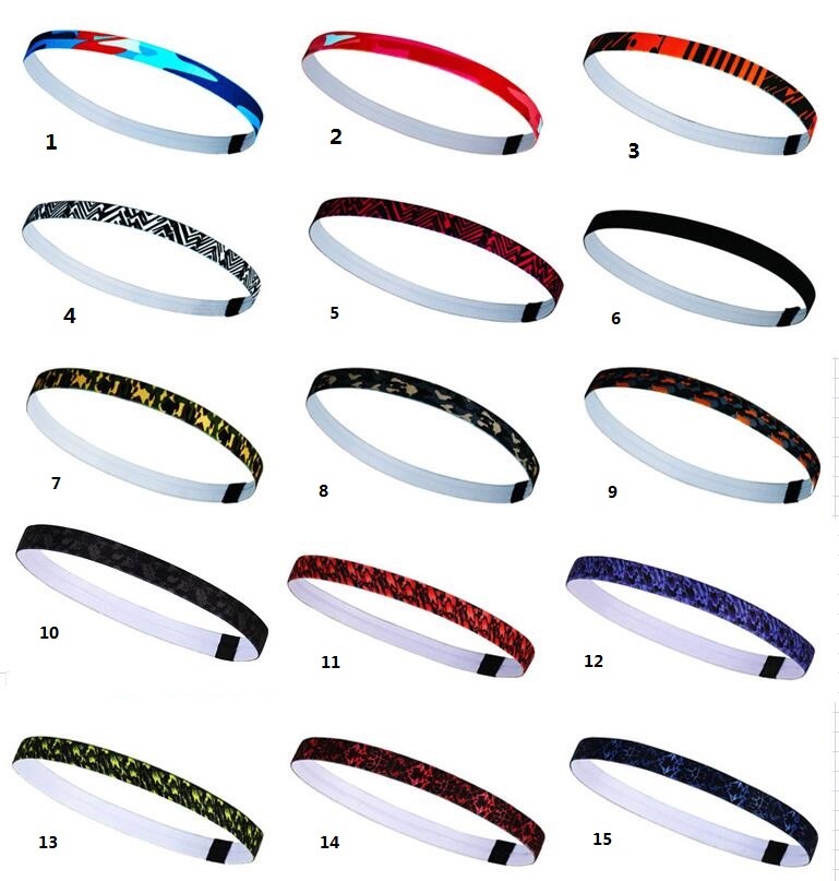 Fashion Thin Headbands for Men Women Sweat Bands Headbands Non Slip Thin Lightweight Breathable Durable Hairband hair acessaries Outdoor Sports sweatband