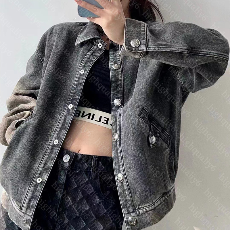 2023 Fashion Women CC Casual Letter Printing Denim Coat Elegant and Comfortable Jacket Autumn and Winter Coat 