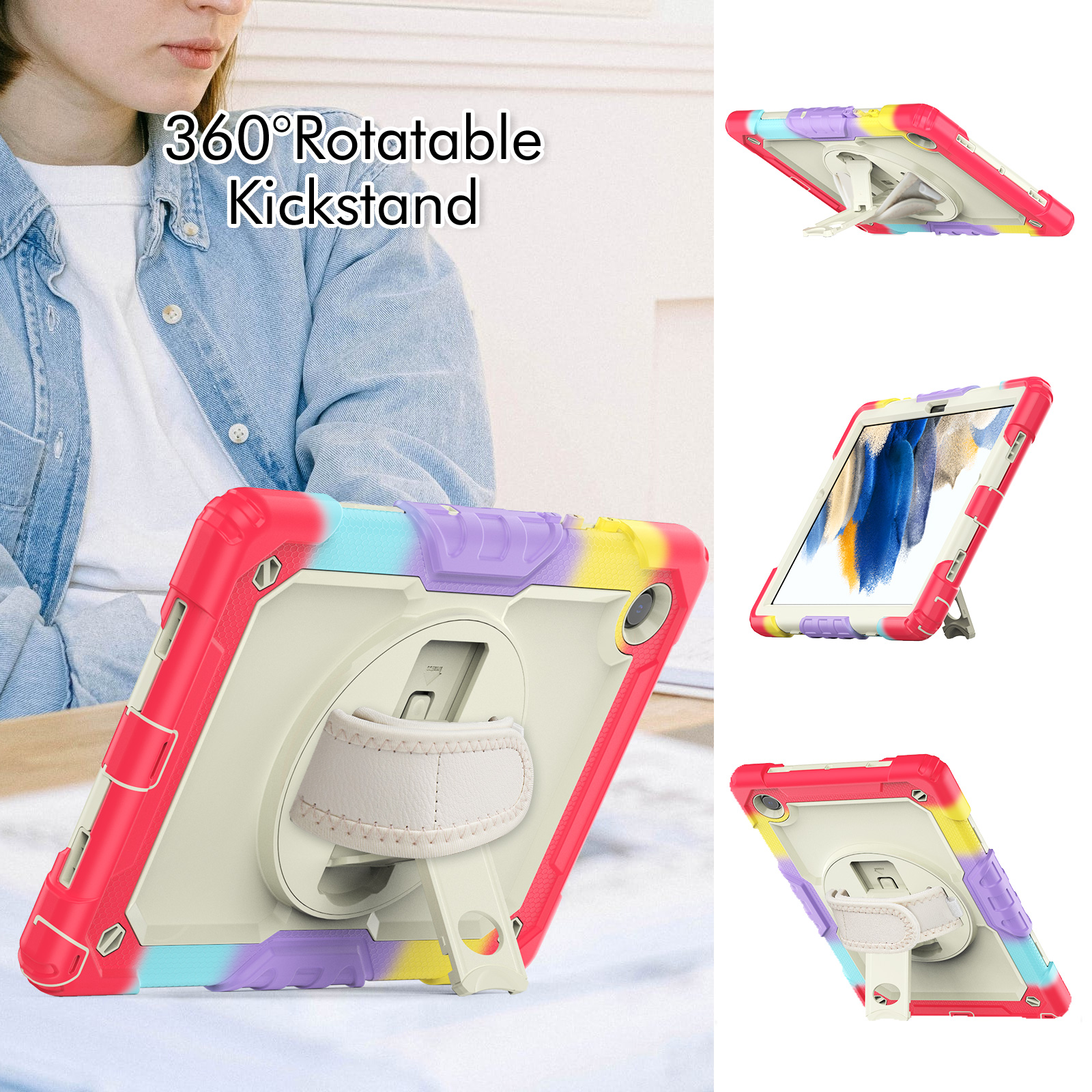 Hybride siliconen harde hoesjes voor Samsung Galaxy Tab A8 10,5 inch 10,5