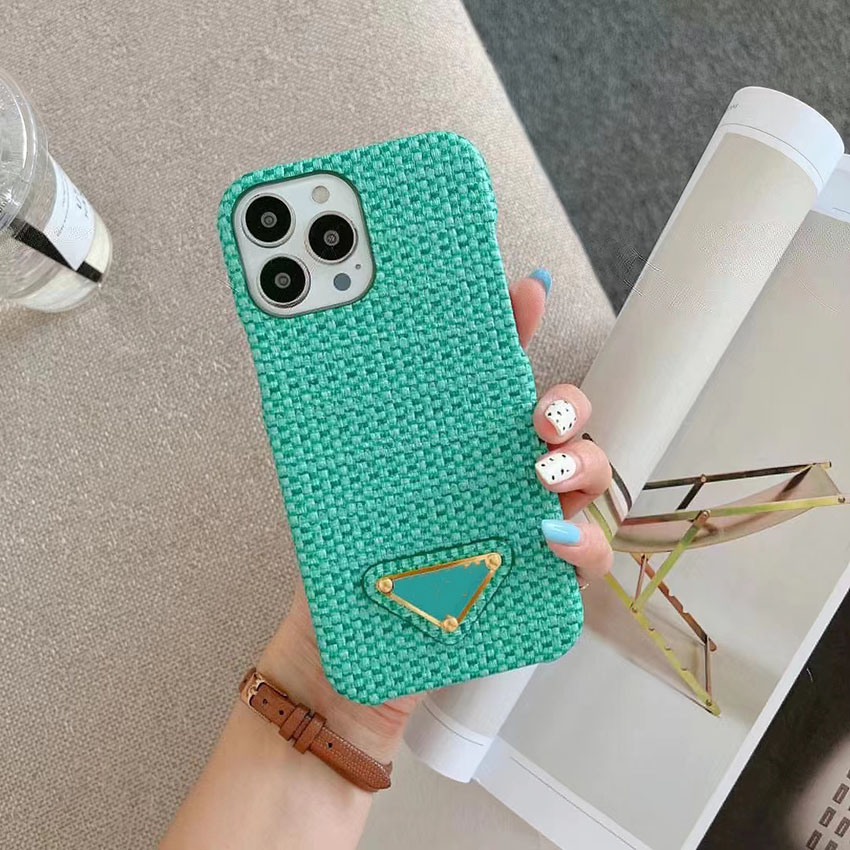 Woven Pattern Designer iPhone Case for iphone 15 pro max 14 13 11 12 plus High Quality gift for lady