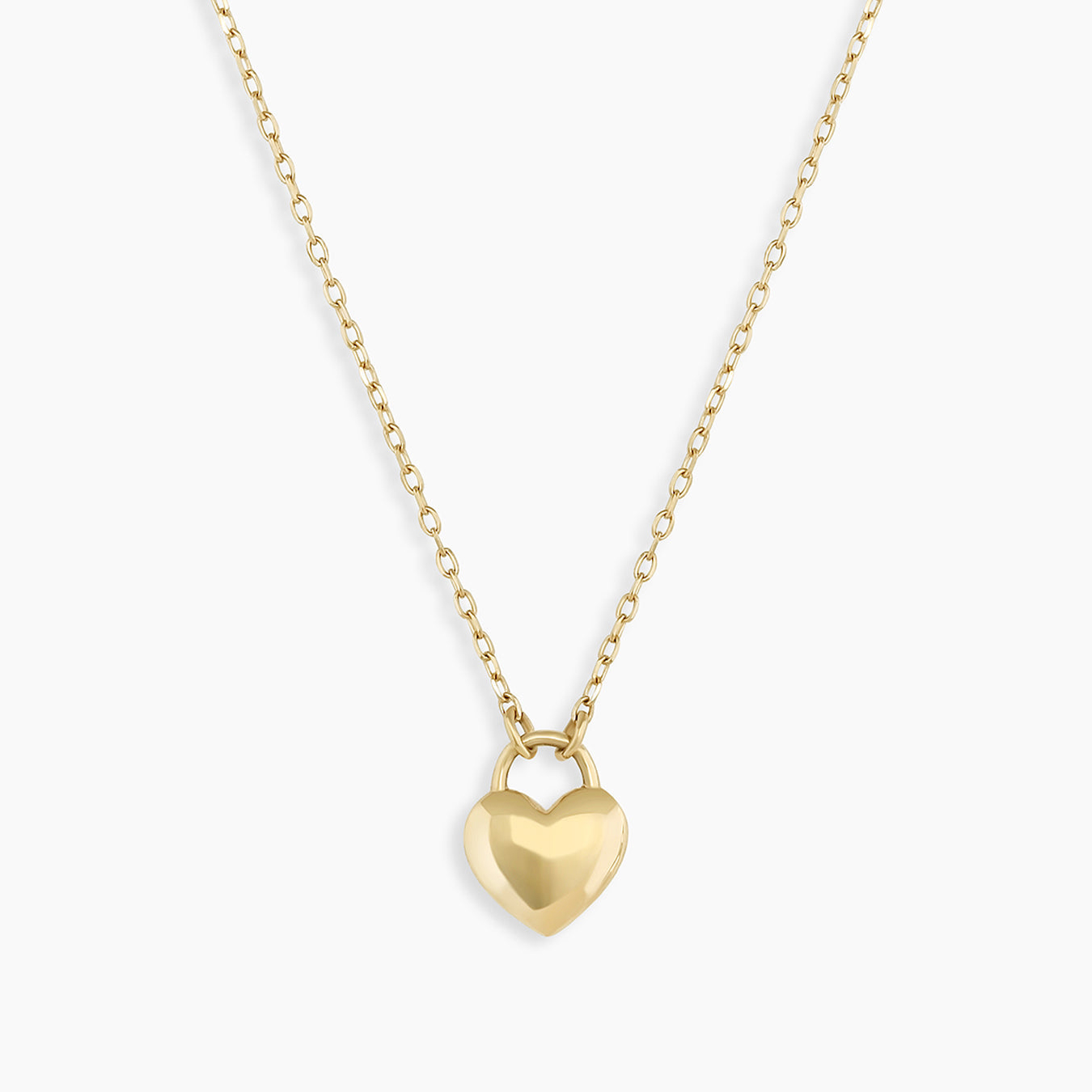 Slovehoony Collana con lucchetto a cuore regolabile in argento sterling 925 placcato oro 14K, antiossidante