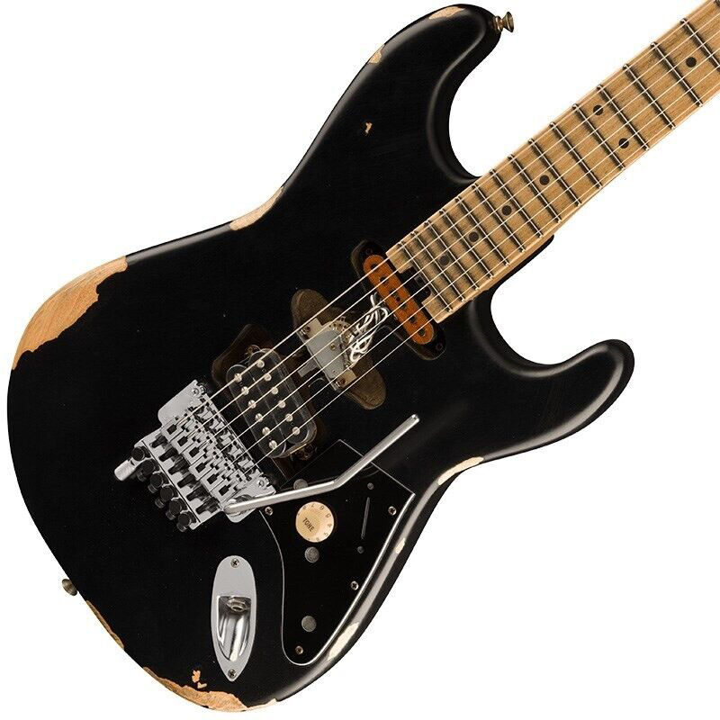 Guitarra elétrica Frankenstein Relic Series Black Maple