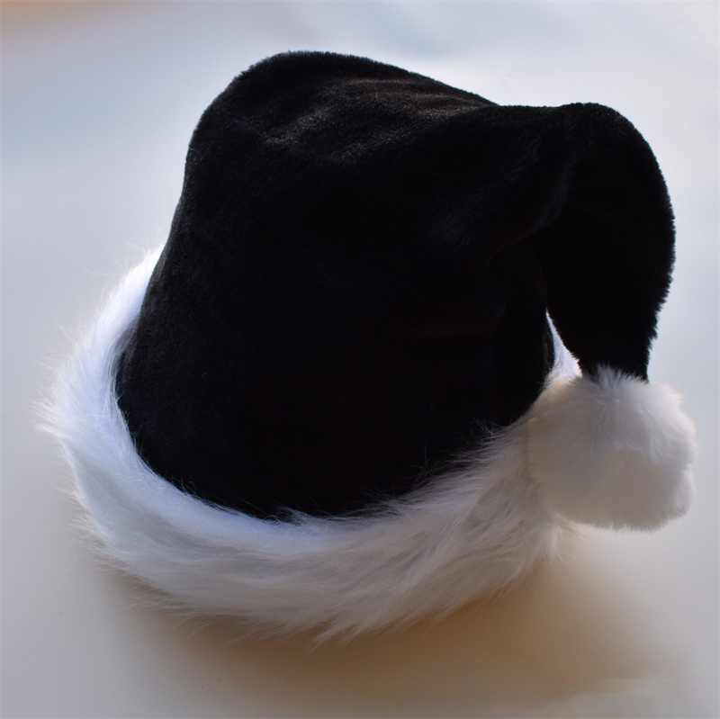 Christmas Hat Santa Hat Holiday for Adults Children Plush Santa Hat for New Year Festive Part 2023