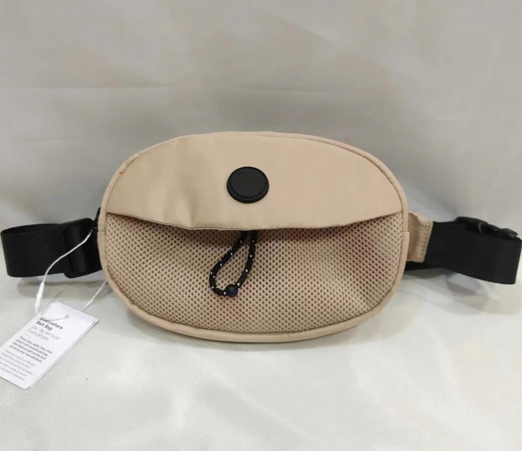 LL-23 Kemer Yoga Çantası Spor Spor Kadın Lüks Crossbody Tasarımcı Fanny Pack Taşınabilir Su geçirmez Bel Serseri Çantaları NWE Depolama Cüzdan