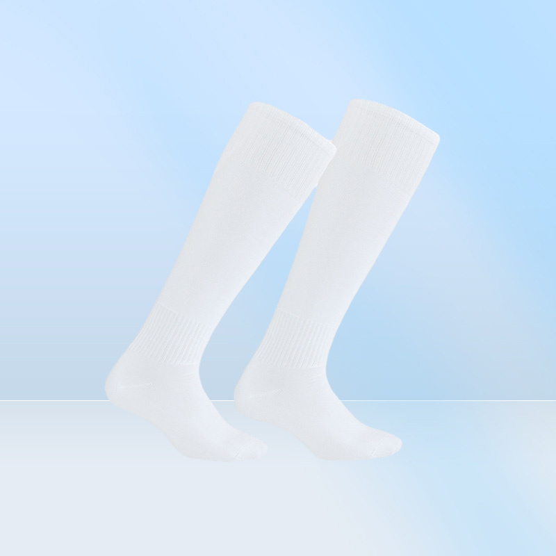 es de chaussettes de football pour hommes au-dessus du genou, longues chaussettes de sport de course, couleur noir blanc bleu, respirantes, fines, chaussettes de sport 2010271027884