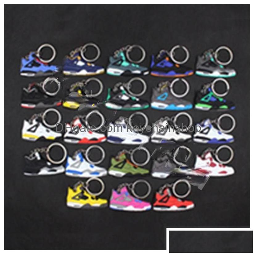 Chaveiros Lanyards Chaveiros Lanyards Atacado Designer Mini Sile Sneaker Chaveiro Homens Mulheres Crianças Chaveiro Presente Sapatos Bolsa Cadeia Dhtut