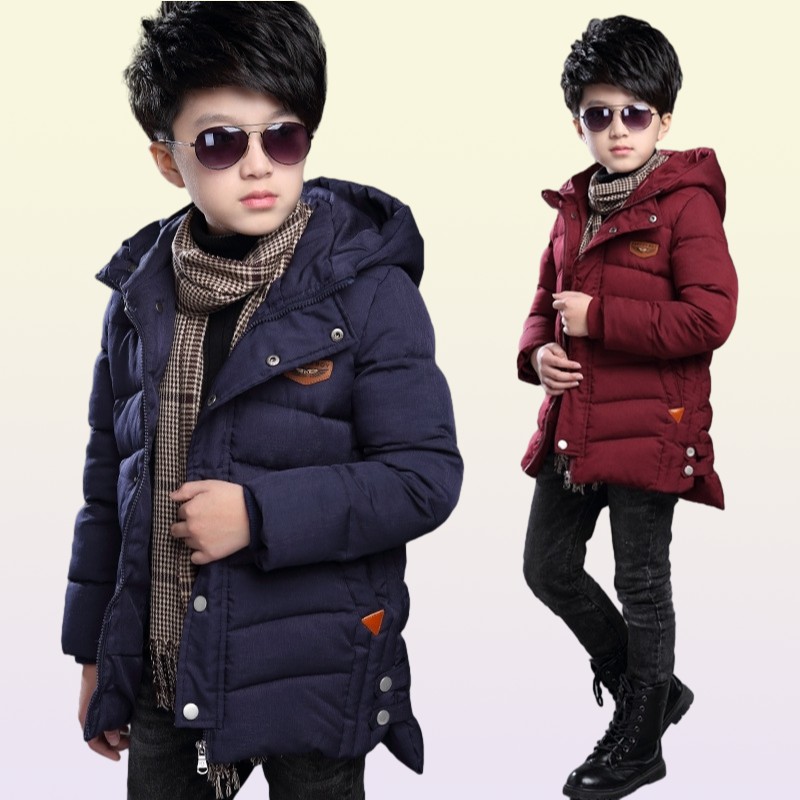 Baby Boy Winter Vestes Kids Kood Cabille de vêtements d'extérieur Down Parkas M manteur pour adolescents 3 5 6 7 8 9 10 11 12 13 14 ans Y200908874751