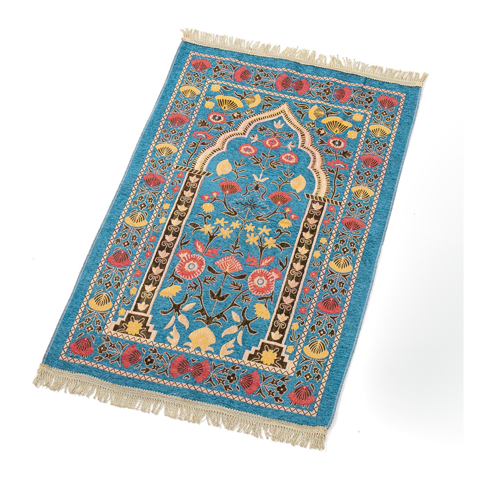 Prayer Mat Muslim Prayer Carpets Flower Prayer Rug Home Textiles Rectangular Soft Blanket 110*70CM