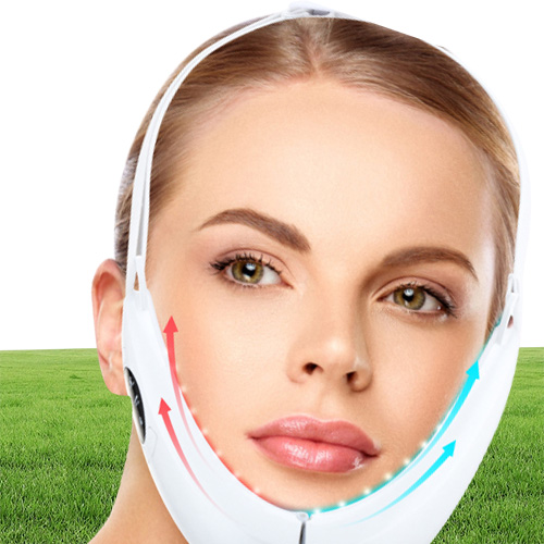 Face Lift Device Massager EMS MicroRrent V Face Slimming Bandage LED Light verminderen Dubbele kin schoonheidsapparatuur51222772