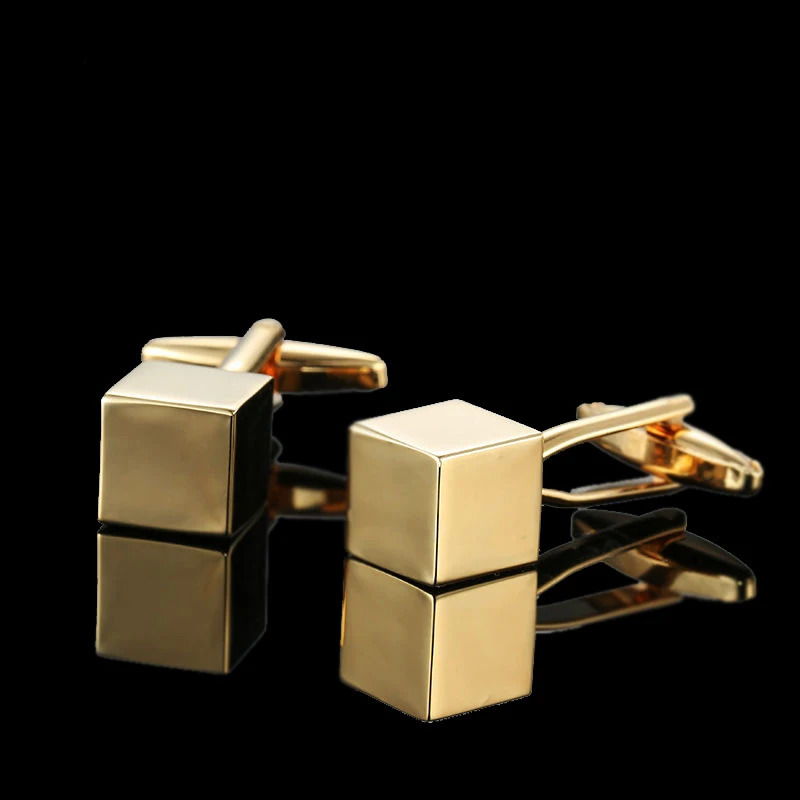 Cuff Links Summer high quality brass plated 18K Gold luxury gold Cufflinks classic style fashion men s French shirt cufflink man gift 231016