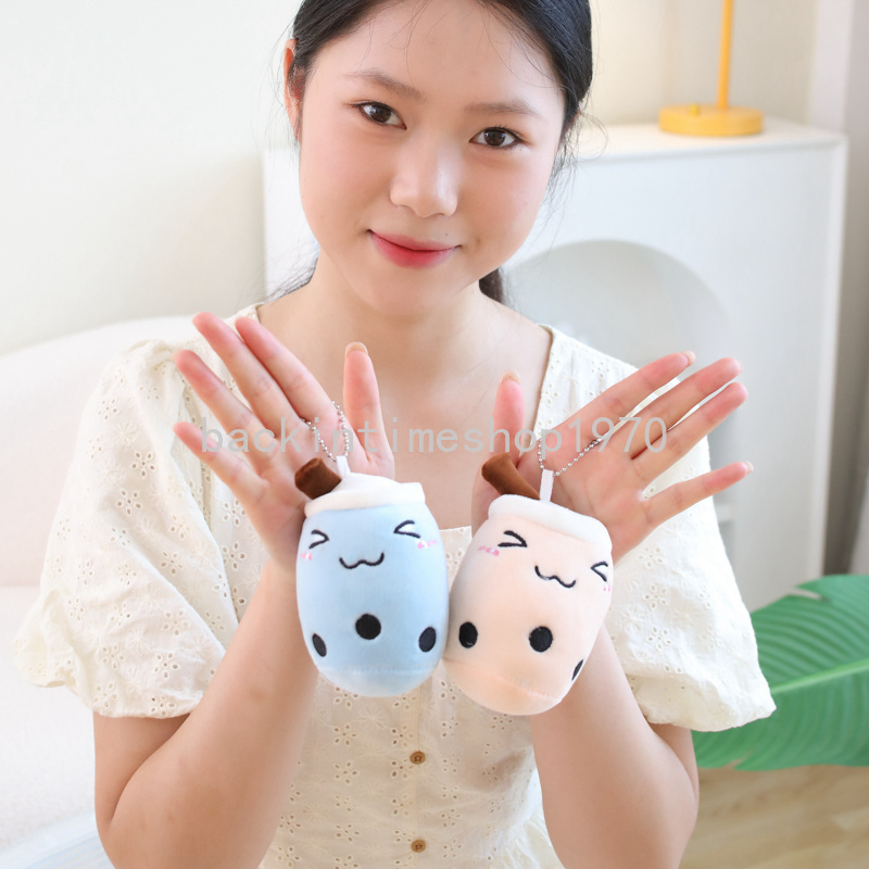 Kawaii Boba Peluşlar Bubble Çay Peluş Oyuncak Kawaii Peluş Kupa Şeklinde Yastık Gerçek Hayat Yiyecek Dolgulu Yumuşak Sevimli Peluche Doğum Günü Hediyesi