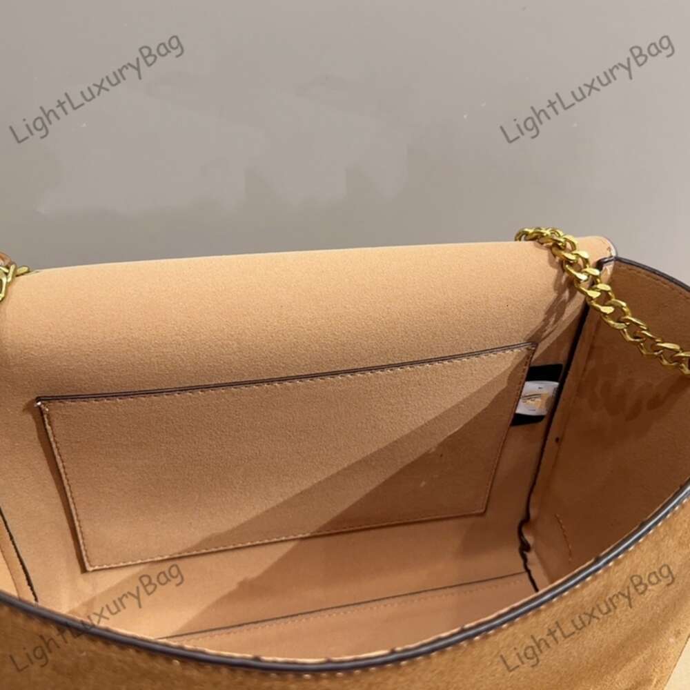 Nouvellement arrivé concepteur femmes Loulou Puffer daim Messenger sac France marque en cuir bandoulière sac à main dame double chaîne sangles sacs à main d'épaule 231017
