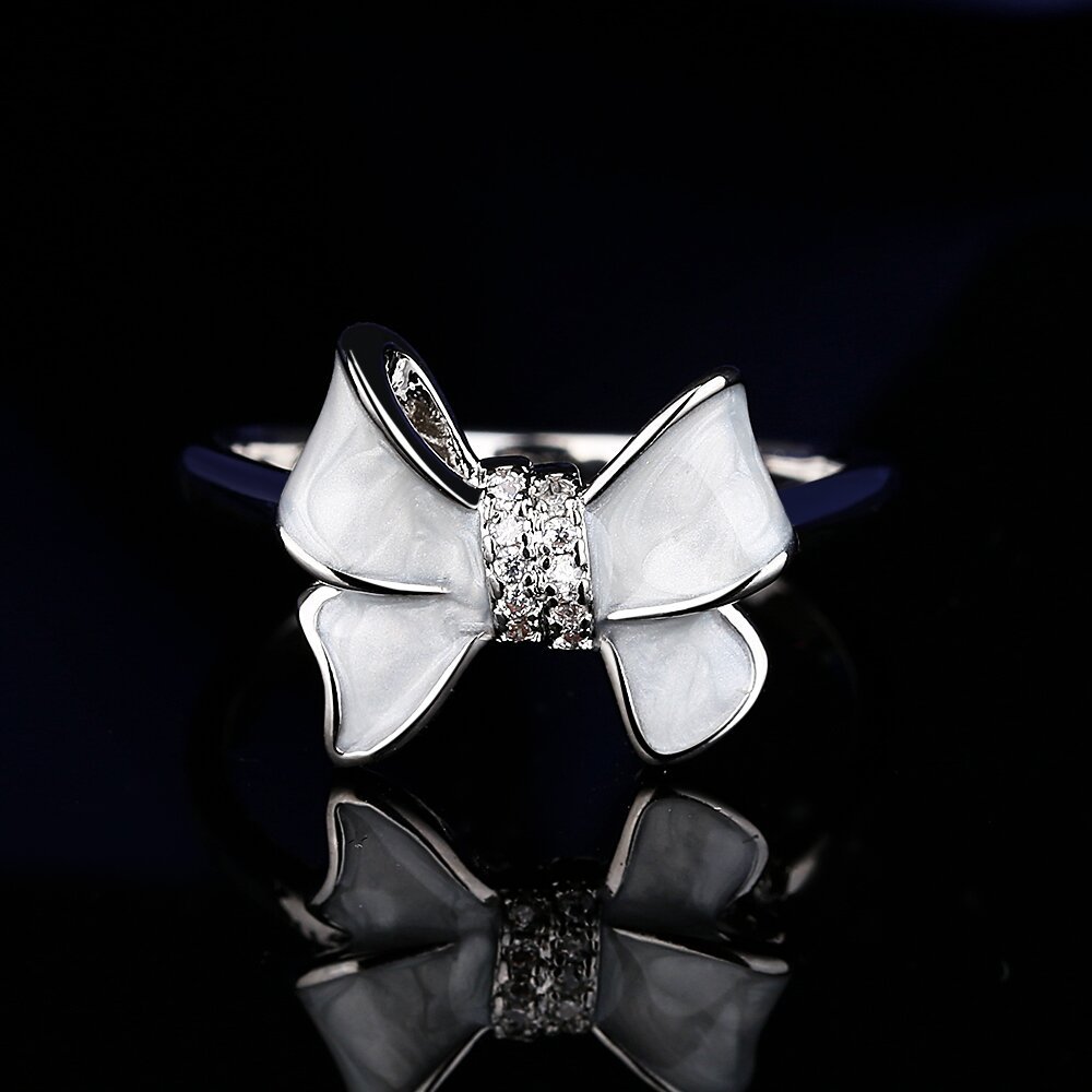 Bownot Lab Diamond Jewelry Set 925 스털링 실버 파티 결혼 반지 이어링 귀걸이 목걸이 Moissanite 보석 선물