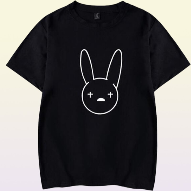 Badbunny kötü tavşan büyük boy tişört kadın erkekler harajuku 100 pamuk kısa kollu vintage rap hip hop tshirt homme sokak giysisi3524185