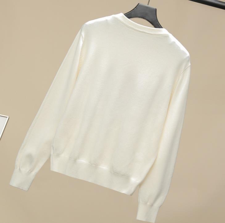 1005 2023 Runway Autumn Brand Same Style Long Sleeve Black Crew Neck Pullover Women's Sweaters dayuan