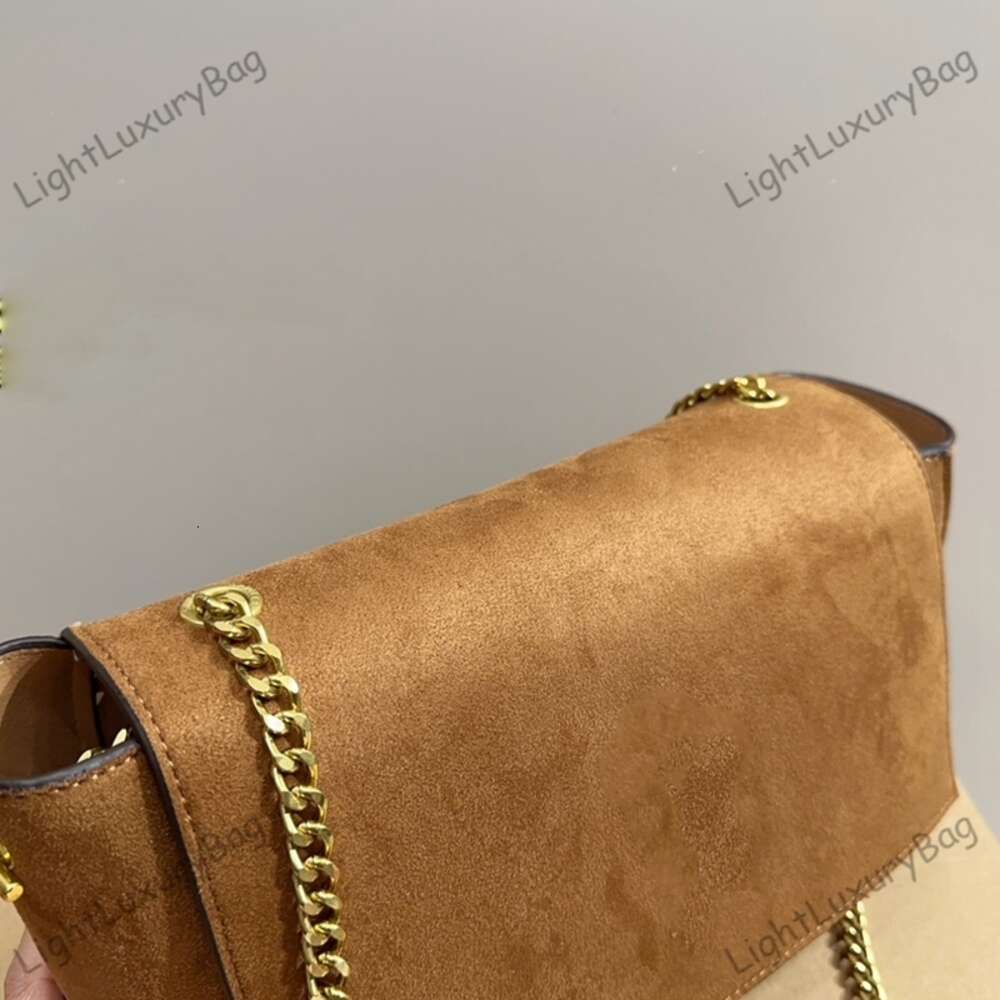 Nouvellement arrivé concepteur femmes Loulou Puffer daim Messenger sac France marque en cuir bandoulière sac à main dame double chaîne sangles sacs à main d'épaule 231017