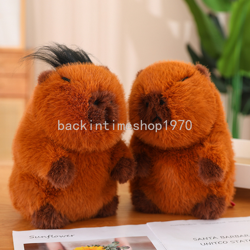 Brinquedo De Pelúcia De Capivara - Animal De Pelúcia De Capivara De Desenho  Animado Bonito De 9 Polegadas | Boneca De Pelúcia Macia Realista De