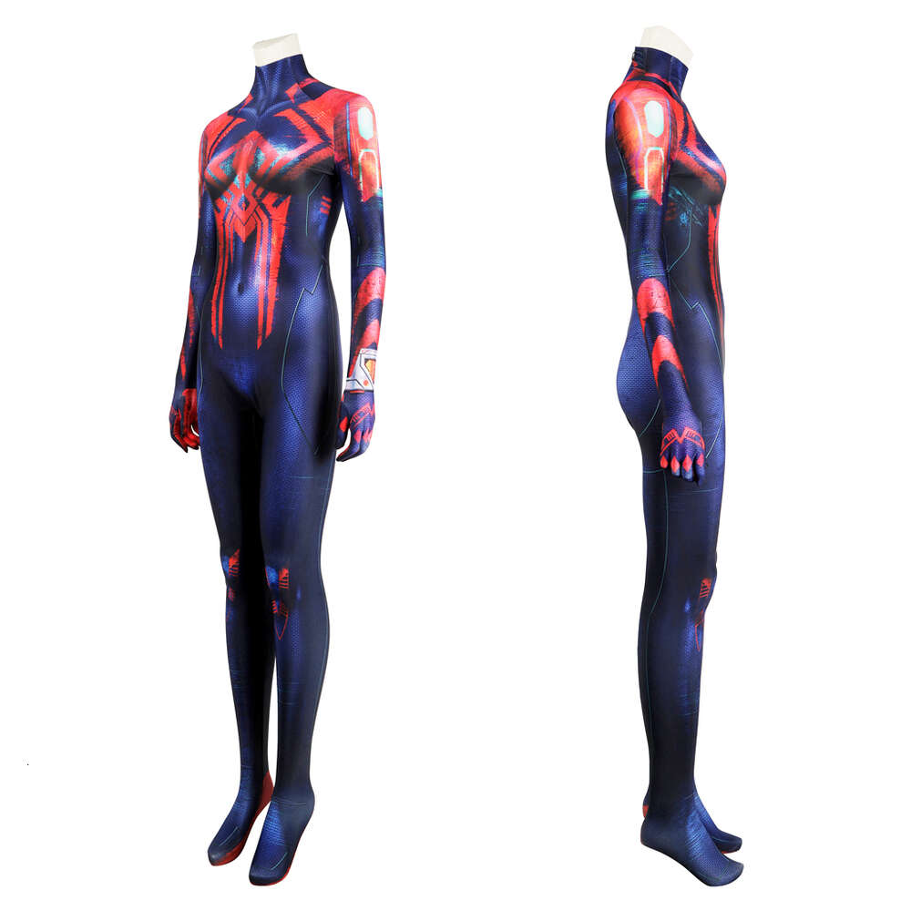 2099 Spider Costume Supereroe 3d Stampa digitale Spider Body con maschera Halloween Zentai Suit le donneCostumi anime