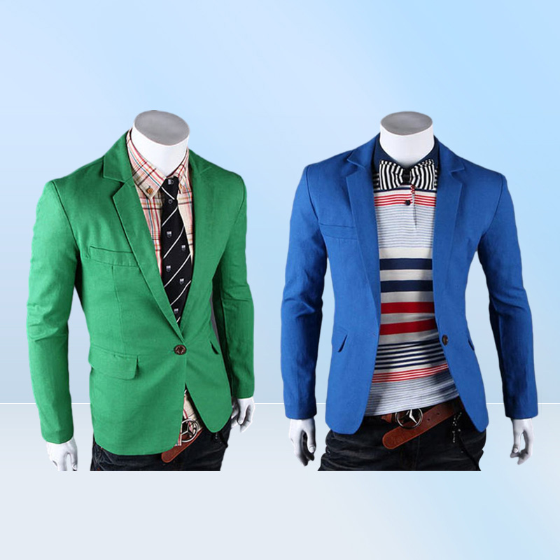 كامل 2017 وصول جديد الربيع Xury Blazer Jacket Fashion Men039S بدلة العمل كوريا على غرار ألوان صلبة سليم السترة Mascu8101080