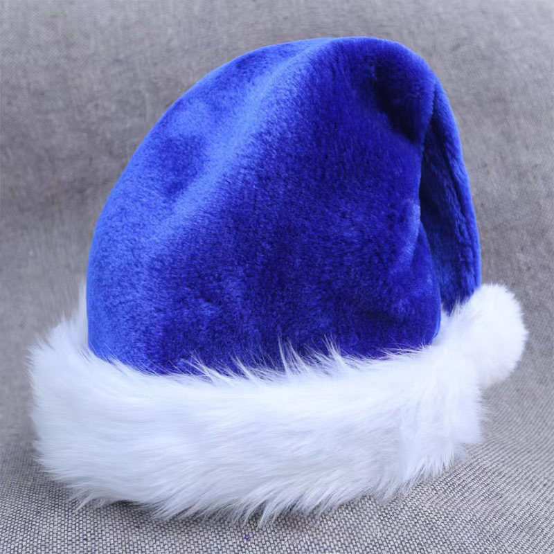 Christmas Hat Santa Hat Holiday for Adults Children Plush Santa Hat for New Year Festive Part 2023