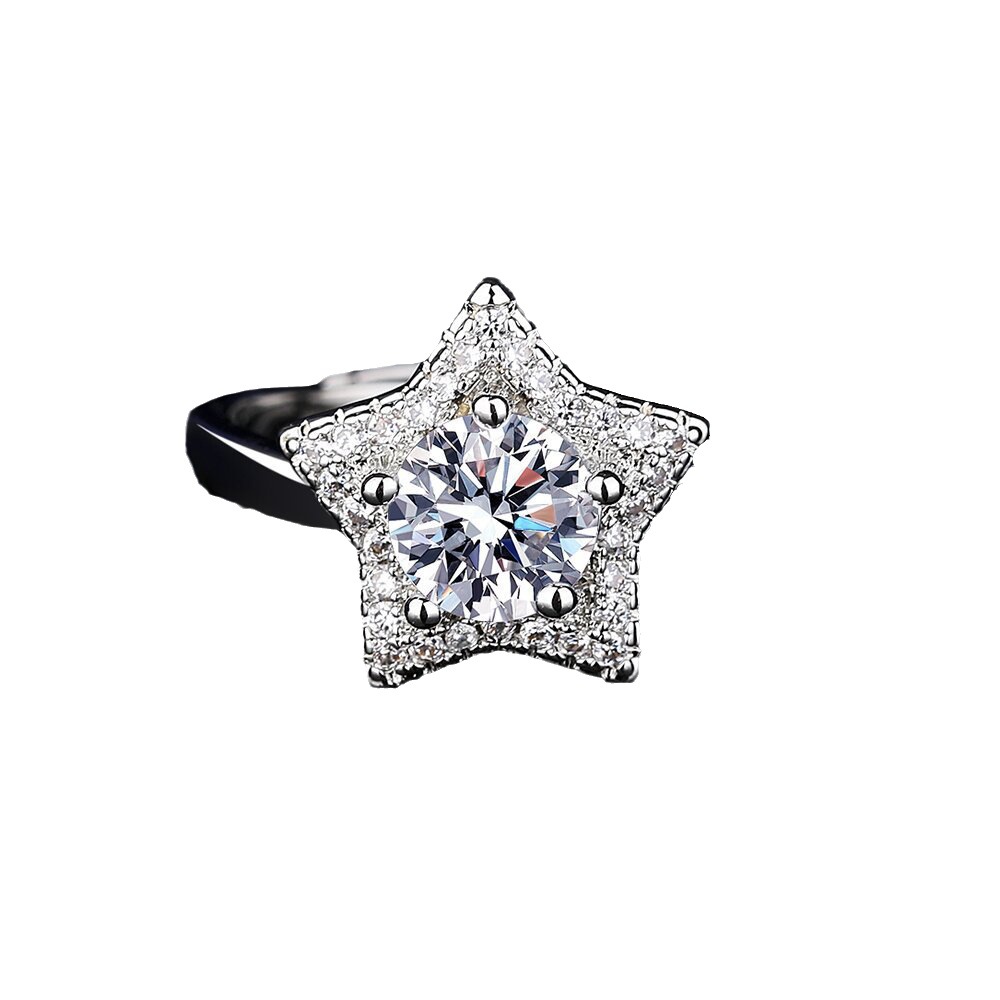 Романтический комплект ювелирных изделий с бриллиантами Star Lab, стерлинговое серебро 925 пробы, вечерние обручальные кольца, серьги, ожерелье для женщин, ювелирные изделия из муассанита