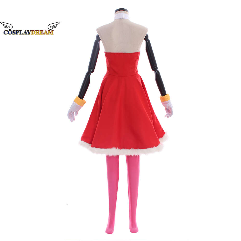 Amy Rose Cosplay Costume Red Dress Suit Women Girls Game Cosplay Outfit Rosy The Rascal Costume Halloween Party Role Play Dress
