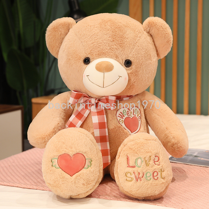 80/100cm New Hot High Quality Teddy Bear Stuffed Animals Bear Plush Toys Doll Pillow Kids Lovers Birthday Baby Gift