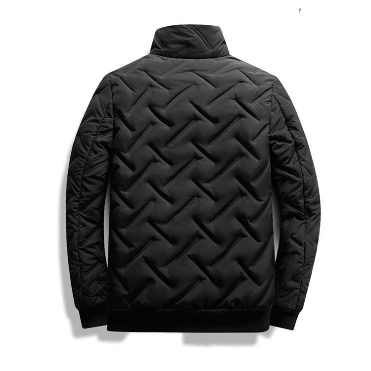 Höst- och vinterjacka Down Jacket Brand Herrmjuka dragkedja Top Men dragkedja bomullsjacka ner i höststorlek M-5xl