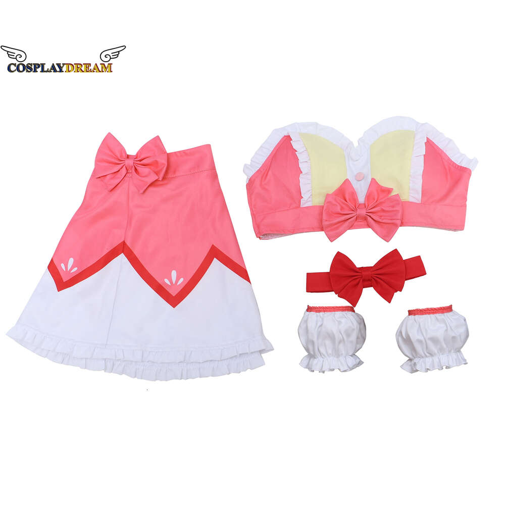 Cosplay Cosplay Anime Magical Girl Puella Magi Madoka Magica Kaname Madoka Cosplay Costume Short Ball Dress Battle Suit Top Skirts Bowknots SuitCosplay