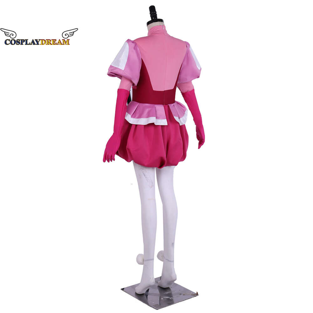 Cosplay Steven Universo, a Grande Autoridade de Diamante Homeworld Gem Pink Diamond Outfits com Luva e Legging para Mulheres Custom Made 3XL