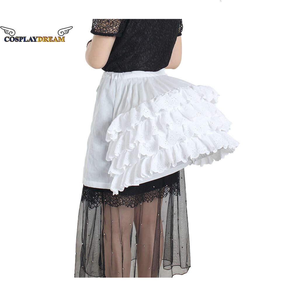 Cosplay Cosplay Baroque Hip Skirt Slip Womens Special Petticoat for Baroque Dress 3 Three Hoops Crinoline Underskirt Wedding Accessories StockCosplay