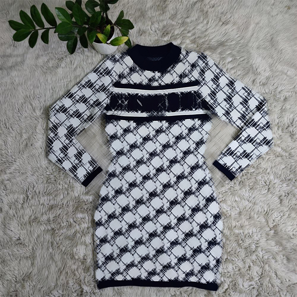 Maglioni di lana donne da donna a squarcio casual maglione a maglia mini abiti corti abiti