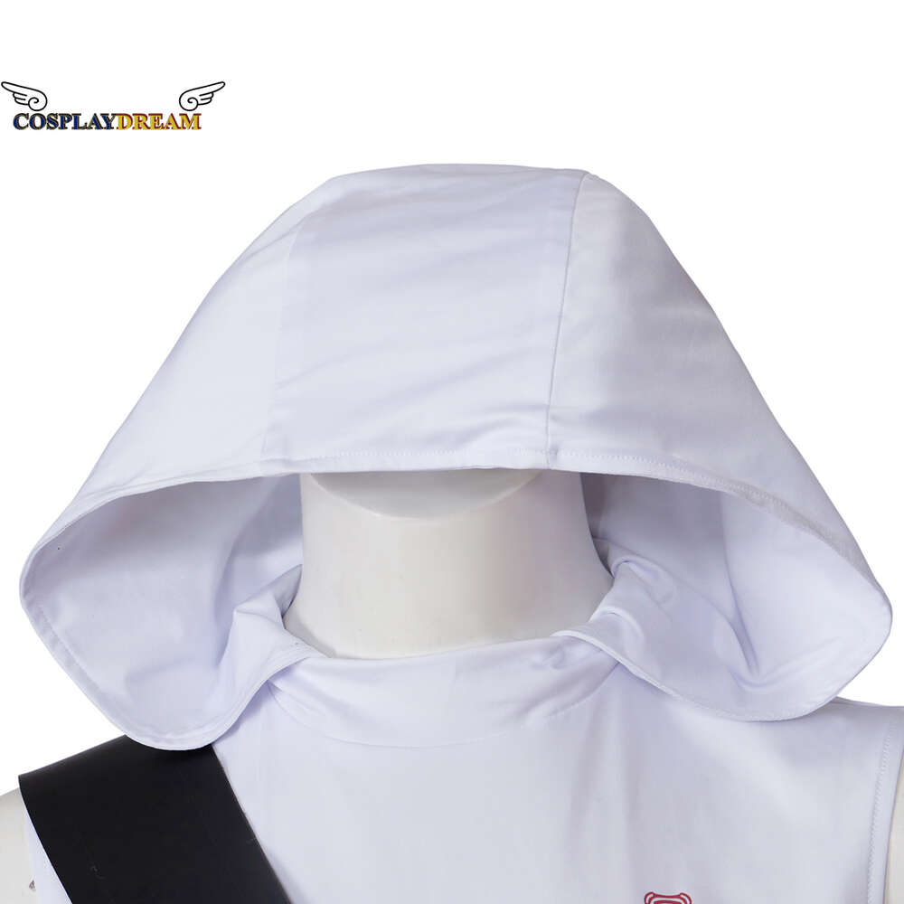 Schlangenaugen: G.I. Joe Origins Storm Shadow Cosplay-Kostüm, weiß, ärmellos, mit Kapuze und Hose, Maskenanzug, Halloween, Karneval, Outfits, Cosplay