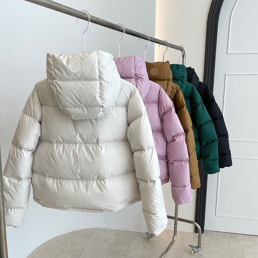 LU-08 Kobiety puffer kurtka z kapturem z kapturem zimowy puffer dla kobiet z kołnierzem z kapturem faux-fur