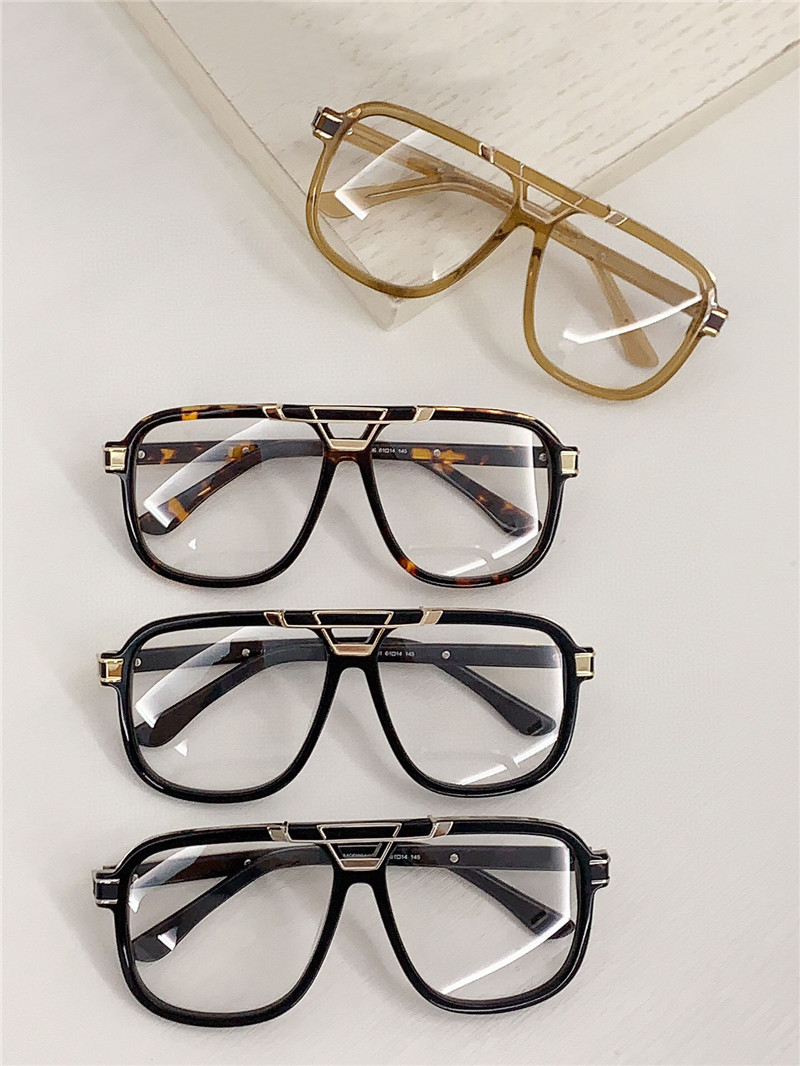 New fashion optical glasses 8044 acetate square frame avant-garde shape Germany design style transparent glasses clear lenses eyewear top quality