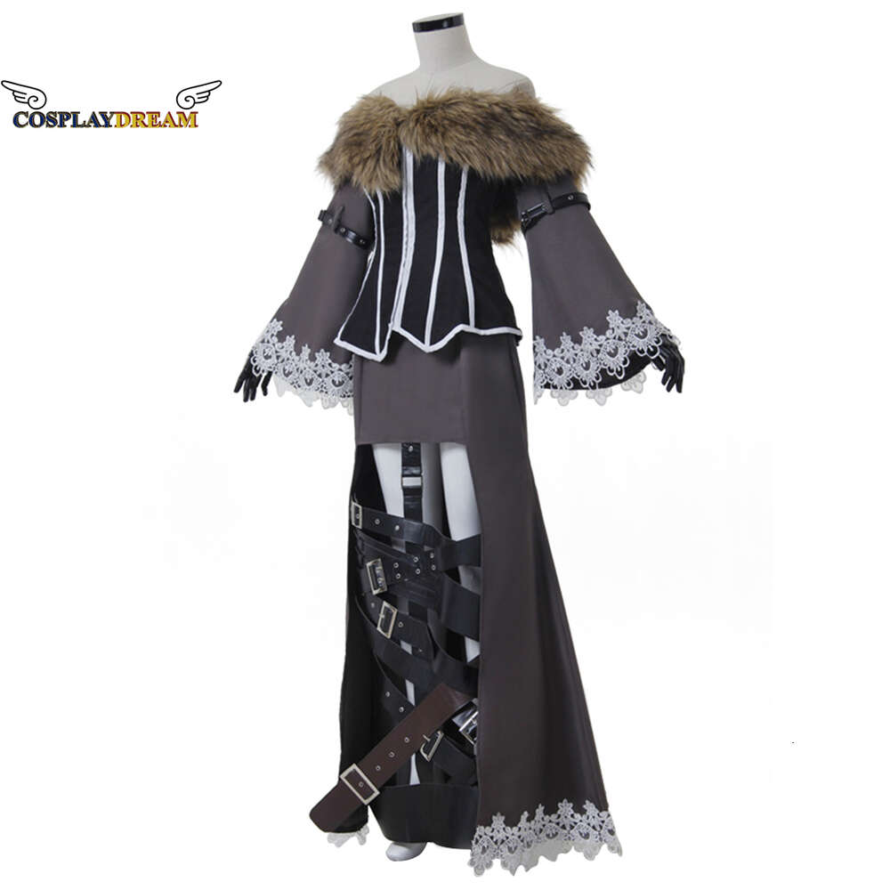 CosplayFinal Fantasy X 10 Lulu Cosplay Kostuum Halloween Feestjurk met Hoge Kwaliteit Volwassen Vrouwen Rollenspel Jurk Pak Lulu DressCosplayCosplay