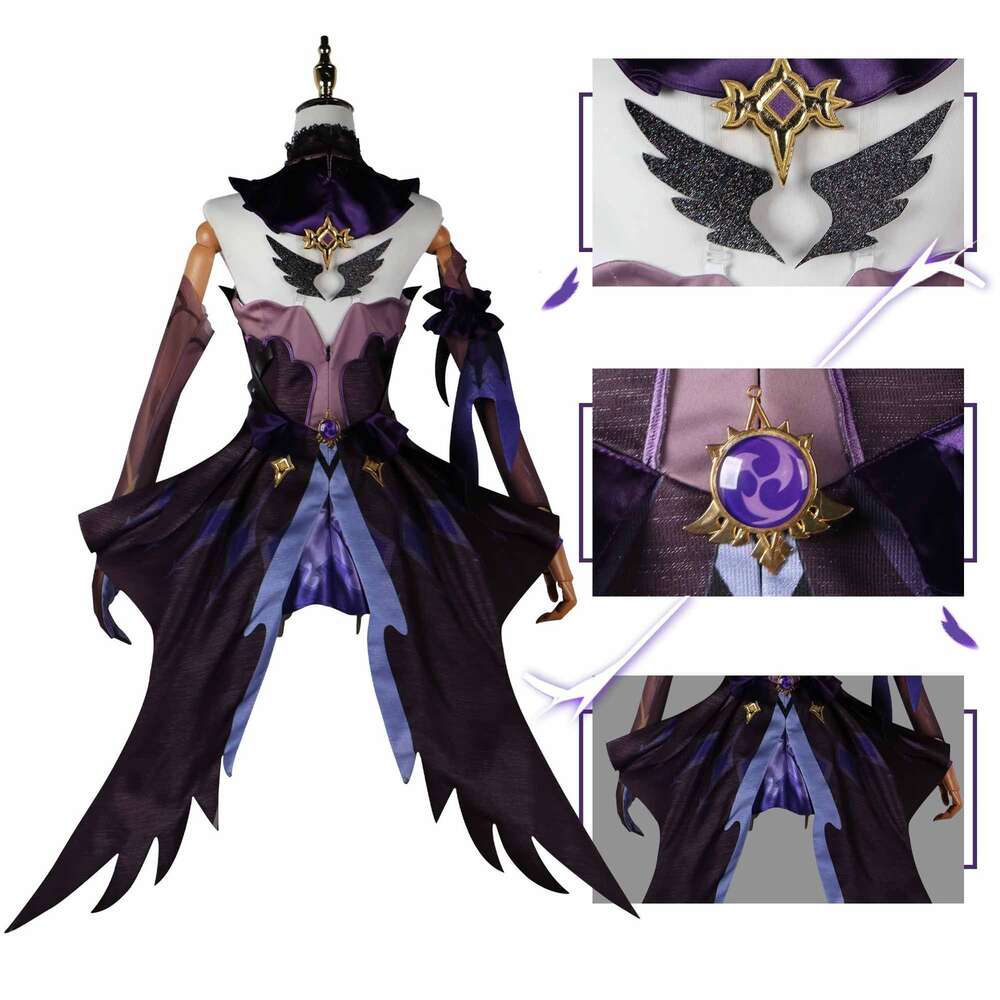 ゲームGenshin Impact Fischl Cosplay Costume Halloween Christmas Costume Cosplay Fischl Carnival Full Set SetCosplay