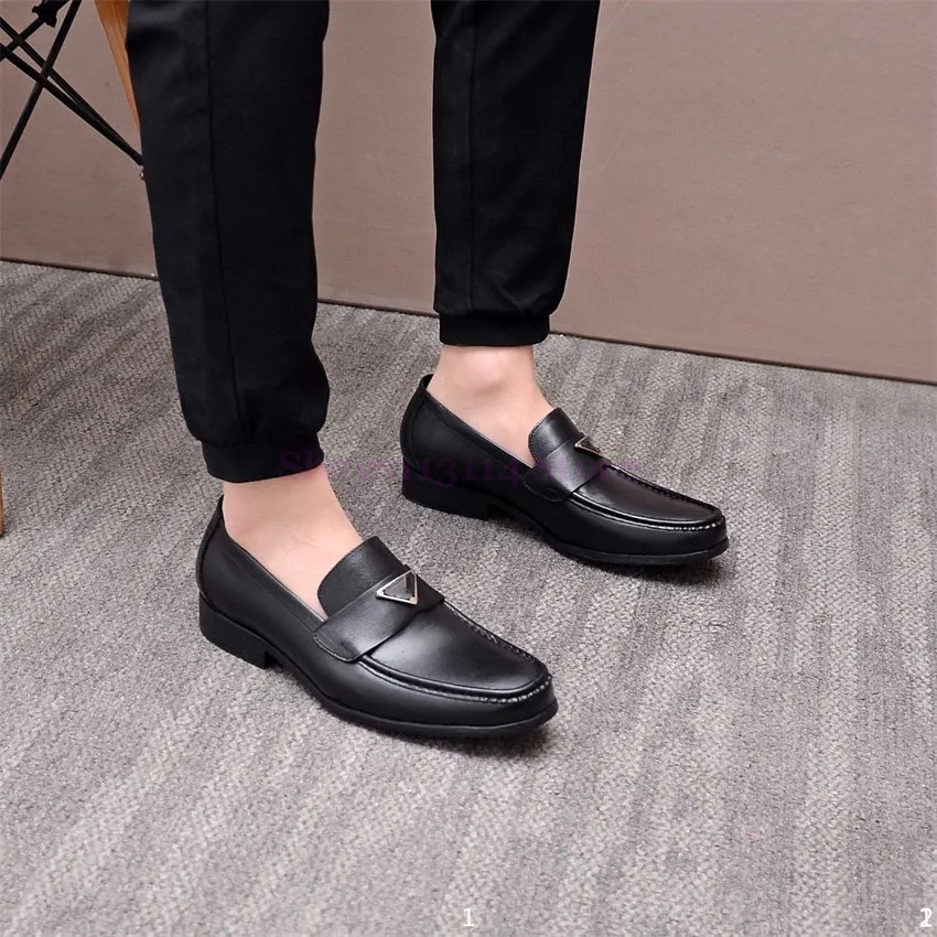 Mocassini di lusso firmati da uomo triangolari italiani da uomo scarpe casual da esterno da uomo in vera pelle appartamenti leggeri slip on scarpe da barca