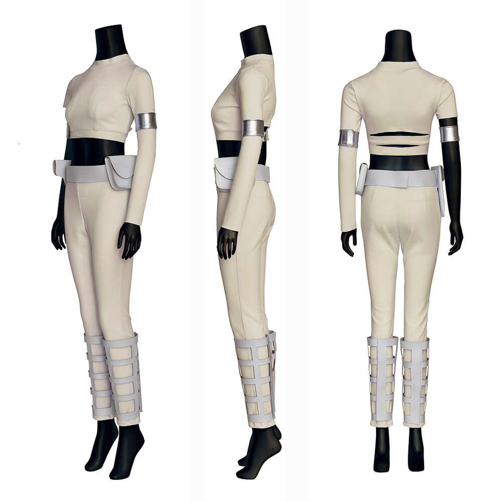 Padme Amidala Cosplay Kostuum Vrouwen Witte Tops Broek Pak Klassieke Prinses Leia Halloween Carnaval Party Rollenspel Outfits