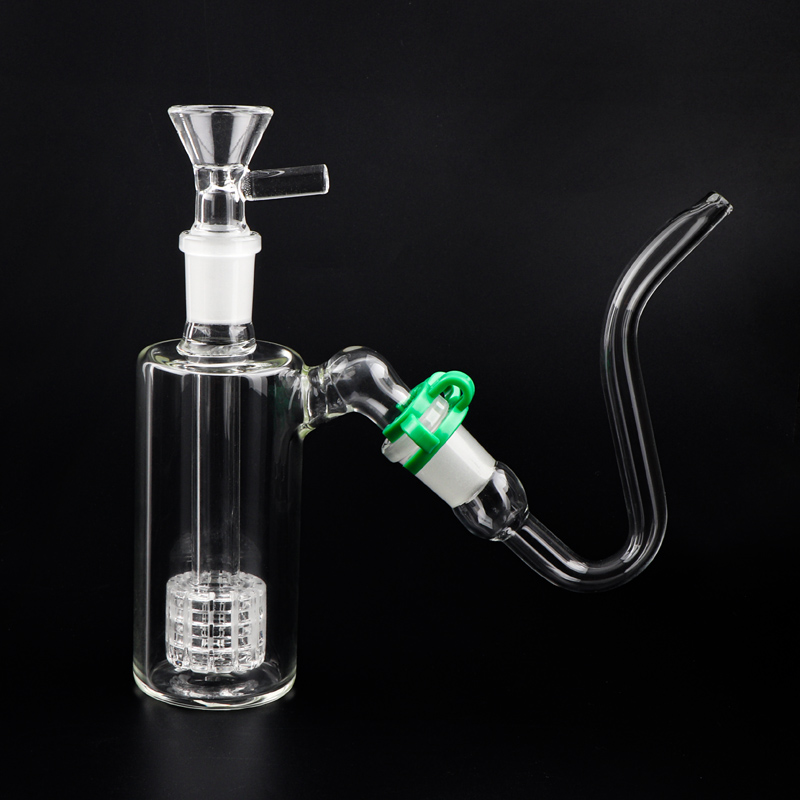 New 14mm 18mm Glass Ash Catchers Kits With J-Hook Adapters Glass Bowls Keck Clips Tires Ashcatcher For Glass Water Bongs Oil Rigs