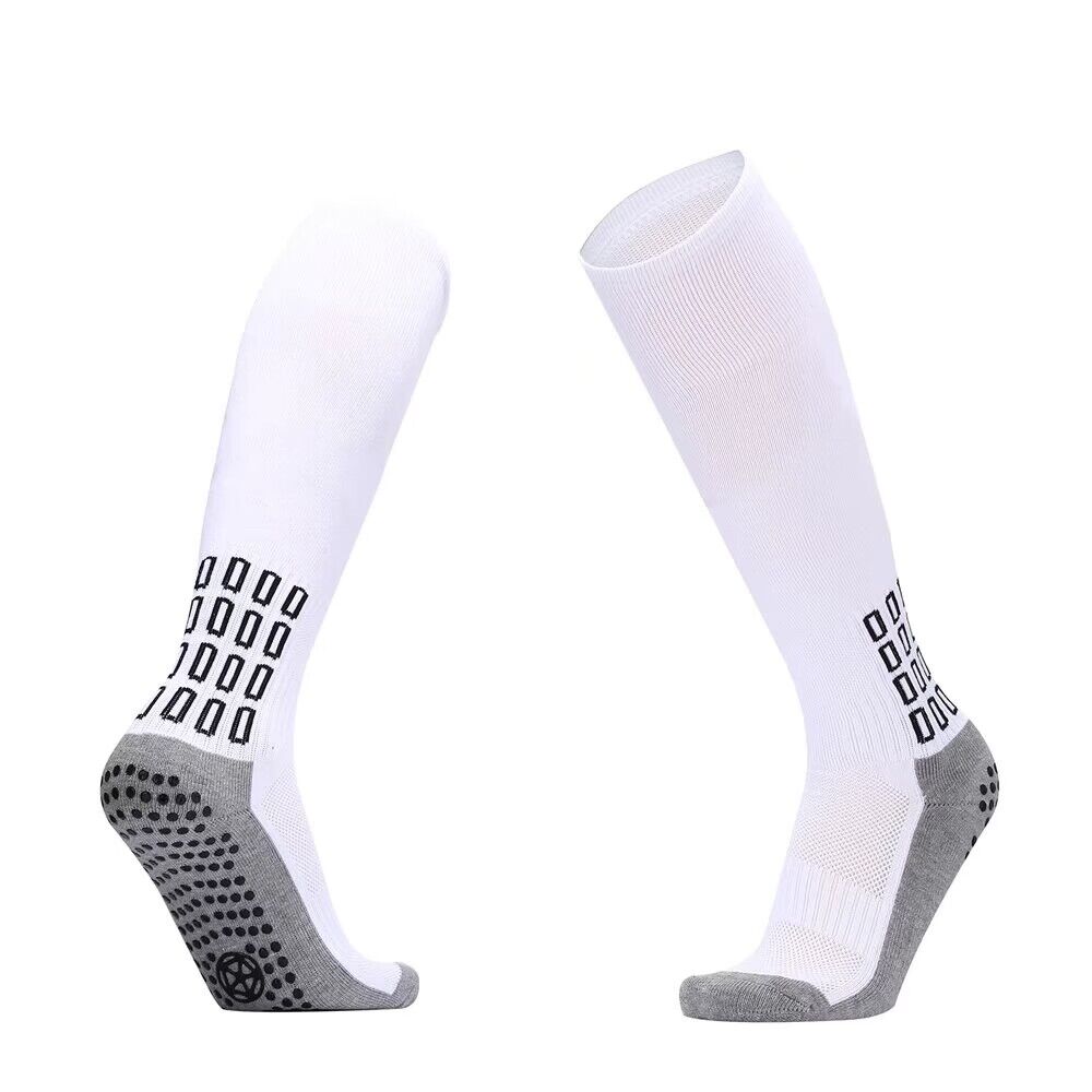 High quality particle dot adhesive bottom anti slip long tube knee length football socks/available for professional men's and women's outdoor sports socks